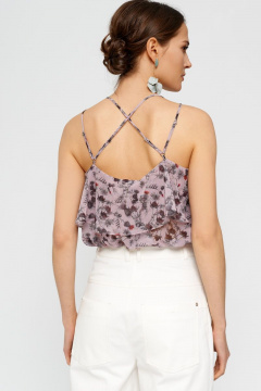 Блуза из текстиля с воланами, летняя BURVIN 8036-51 - фото 2