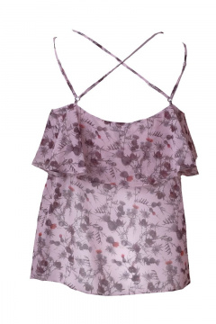 Блуза из текстиля с воланами, летняя BURVIN 8036-51 - фото 4