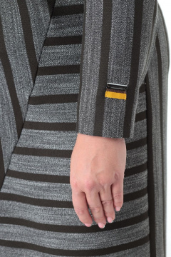 Платье прямого силуэта с карманами и разрезом Мишель стиль 997 хаки - фото 3