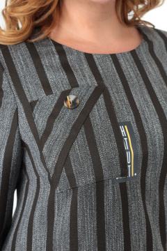 Платье прямого силуэта с карманами и разрезом Мишель стиль 997 хаки - фото 2