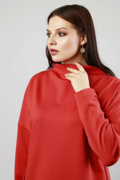 Демисезонное свободное платье из трикотажа с карманами Femme & Devur 8724 1.10BF(170) - фото 3