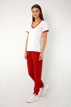 Круглогодичный спортивный джемпер из трикотажа с V-образным вырезом Kivviwear 4038.11 - фото 5