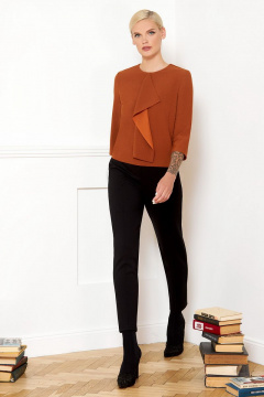 Блуза VIZANTI 8035 коричневый - фото 1