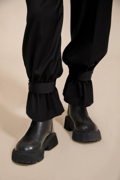 брюки широкие из текстиля с высокой посадкой Rivoli 5086 - фото 3