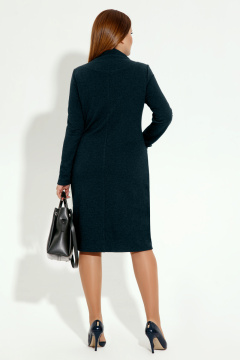 Платье прилегающего силуэта из вискозы с карманами Панда 13980z темно-зеленый - фото 2