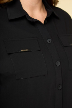 Платье из текстиля длиной 104 см в классическом стиле DaLi 2589 - фото 5