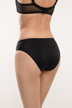 Черные трикотажные трусы-слип на повседневный стиль Milady 211 3.62 - фото 2