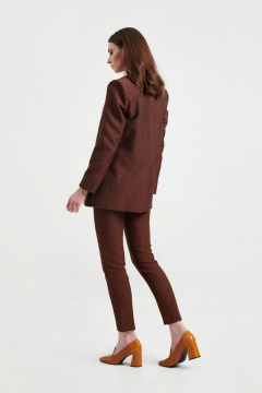 Жакет прямого силуэта из костюмной ткани с шлицей AG Green G410/4 - фото 3