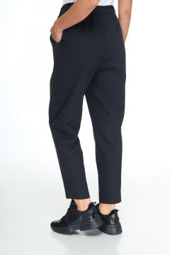 Демисезонные брюки из текстиля с резинкой по поясу Anelli 1131 черный - фото 5