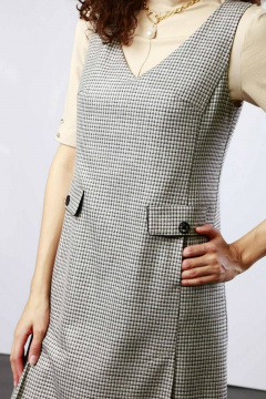 Сарафан А-силуэта из текстиля с карманами и подкладкой Femme & Devur 8895 1.50F(170) - фото 4