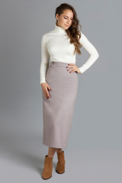 Юбка Mirolia 987 темно-бежевый - фото 1