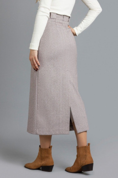 Юбка Mirolia 987 темно-бежевый - фото 3