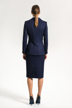 Полуприлегающий жакет из костюмной ткани с баской AG Green G385/4 - фото 2