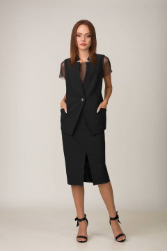 Юбка зауженная к низу из костюмной ткани с карманами GlasiO 7511 4 - фото 1