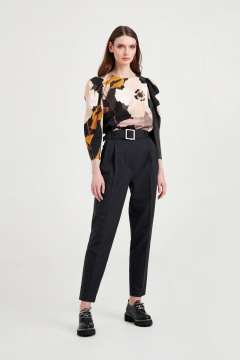 Зауженные брюки из текстиля на съемном поясе AG Green G408/6 - фото 1