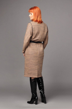 Платье с рукавами летучая мышь и ремнём в комплекте Соджи 514 мультиколор - фото 2