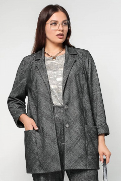 Жакет La rouge 3194 графит-(клетка) - фото 1