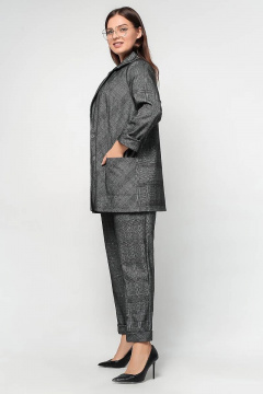 Жакет La rouge 3194 графит-(клетка) - фото 4