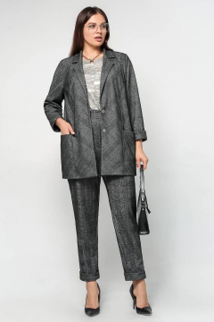 Жакет La rouge 3194 графит-(клетка) - фото 2