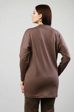 Бежевый комбинированный джемпер из хлопкового полотна Femme & Devur 30478 1.62BF(170) - фото 3