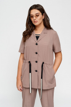 Блуза удлинённая прямого силуэта с короткими рукавами BURVIN 8025-74 - фото 2