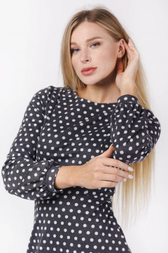 Платье колокольчика с листьями карманами и лодочным воротником Mita ЖМ897б - фото 2