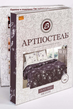 Постельное белье из поплина с фасоном евро и клапанами АРТПОСТЕЛЬ 914 каролина_рис._10976-1 - фото 5