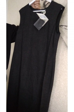 Платье из костюмной ткани с нагрудными вытачками и шлицей AG Green G201/1 - фото 2