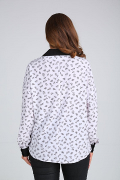 Блуза демисезонная свободного силуэта с отделочной шнуровкой Modema м.521/2 - фото 5