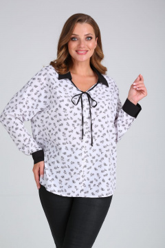 Блуза демисезонная свободного силуэта с отделочной шнуровкой Modema м.521/2 - фото 3