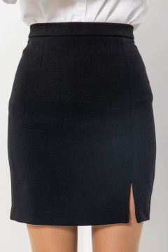 Деловая юбка из текстиля для офисного гардероба Domna 71115 черный(170) - фото 4