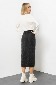Черная юбка из текстиля для делового образа Domna 71119 черный - фото 5