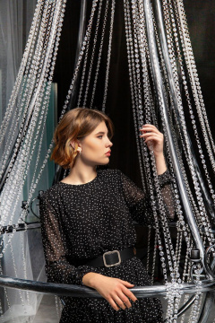 Платье Butеr 2303 черно-белый - фото 3