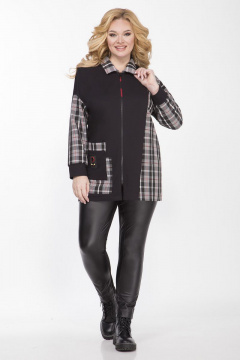 Блуза приталенного силуэта из клетчатой ткани Matini 4.1562/1 - фото 3