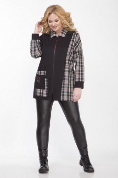 Блуза приталенного силуэта из клетчатой ткани Matini 4.1562/1 - фото 2