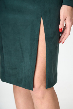 Платье из искусственной замши с открытыми плечами Anelli 1182 бутылка - фото 5