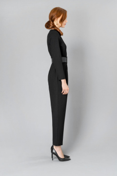 Комбинезон на каждый день из текстиля в универсальном стиле Elema 3К-10585-2-170 чёрный - фото 2