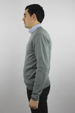 Джемпер мужской демисезонный второго слоя с коротким вырезом Полесье С5624-19 0С2011-Д43 170,176 металл - фото 3