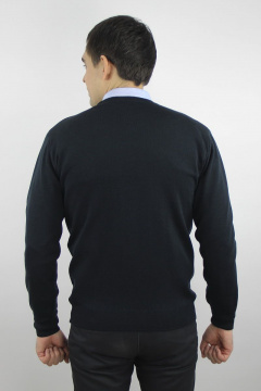 Джемпер мужской демисезонный второго слоя с коротким вырезом Полесье С5624-19 0С2011-Д43 170,176 флотский - фото 4