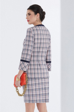 Деловой костюм юбочный с жакетом и юбкой из твида Lissana 4458 - фото 5