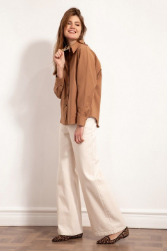 Блуза Nova Line 20552 бежевый - фото 2