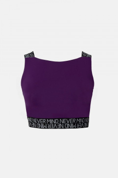 Фиолетовый трикотажный топ для демисезона и спорта BURVIN 8410-56 2 - фото 1