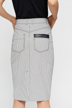 Юбка на каждый день прилегающего силуэта, с карманами и молнией BURVIN 8051-21 - фото 3