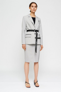 Юбка на каждый день прилегающего силуэта, с карманами и молнией BURVIN 8051-21 - фото 1