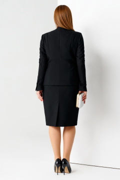 Черная классическая юбка-карандаш из поливискозы для офиса Панда 53750z черный - фото 3