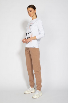 Лонгслив с принтом из хлопка для демисезона Kivviwear 4061.03 - фото 5