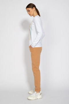 Лонгслив с принтом из хлопка для демисезона Kivviwear 4061.04 - фото 4