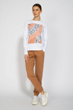 Лонгслив с принтом из хлопка для демисезона Kivviwear 4061.06 - фото 4