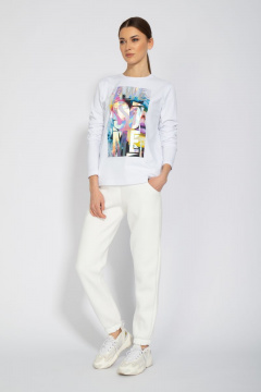 Лонгслив с принтом из хлопка для демисезона Kivviwear 4061.07 - фото 3
