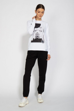 Лонгслив с принтом из хлопка для демисезона Kivviwear 4061.09 - фото 2